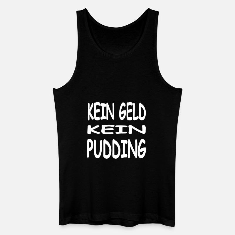 Pudding - Männer Bio Tank Top - Schwarz