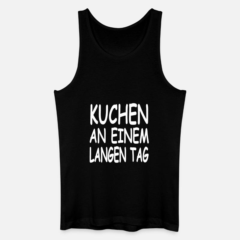Kuchen - Männer Bio Tank Top - Schwarz