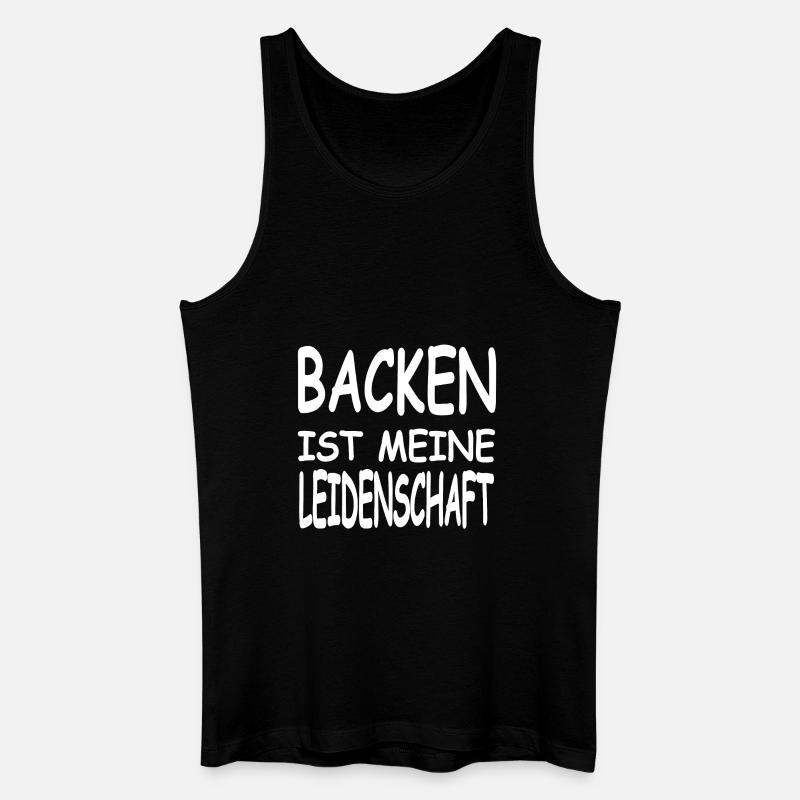 Backen - Männer Bio Tank Top - Schwarz