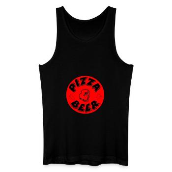 Pizza - Men’s Organic Tank Top - black - Front