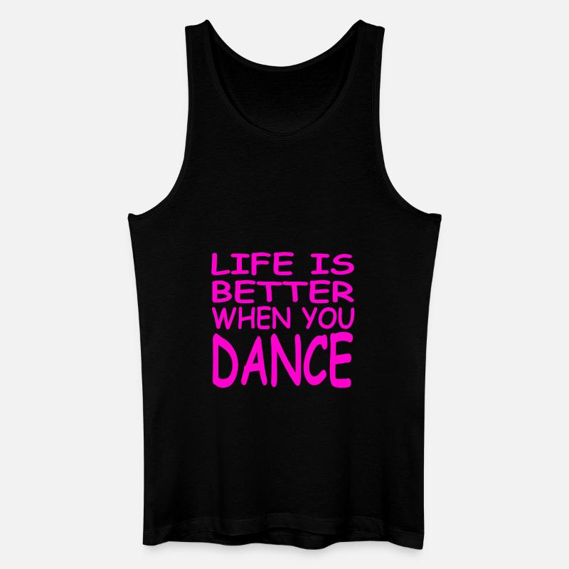 Tanzen - Männer Bio Tank Top - Schwarz