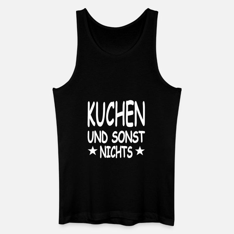 Kuchen - Männer Bio Tank Top - Schwarz