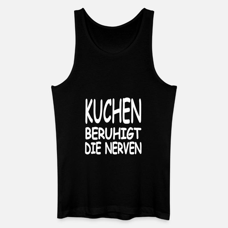 Kuchen - Männer Bio Tank Top - Schwarz