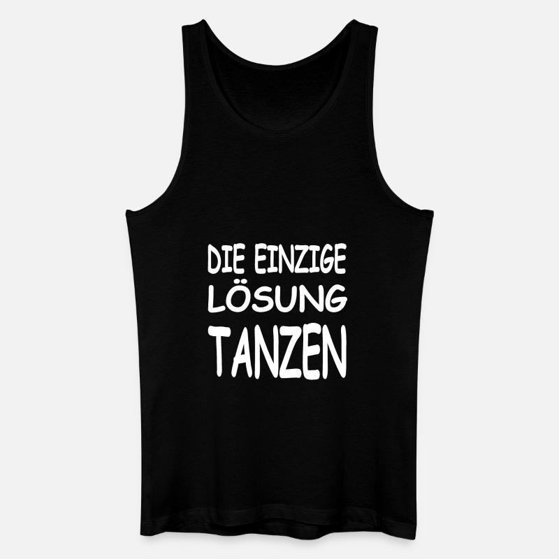 Tanzen - Männer Bio Tank Top - Schwarz