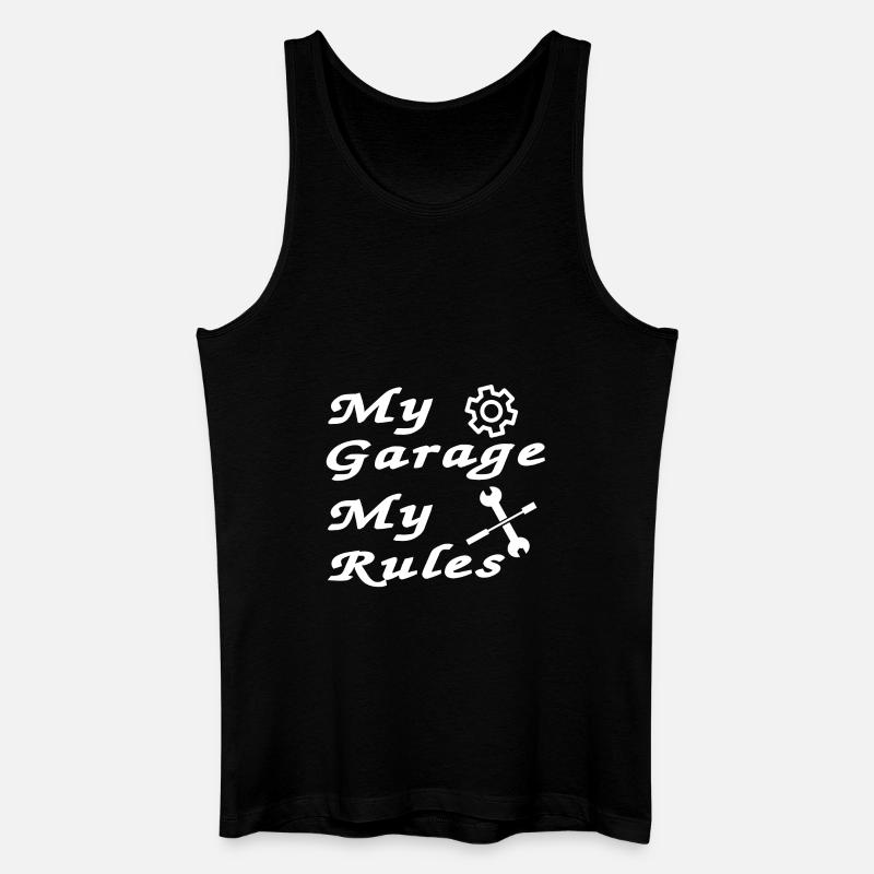 Garage - Männer Bio Tank Top - Schwarz