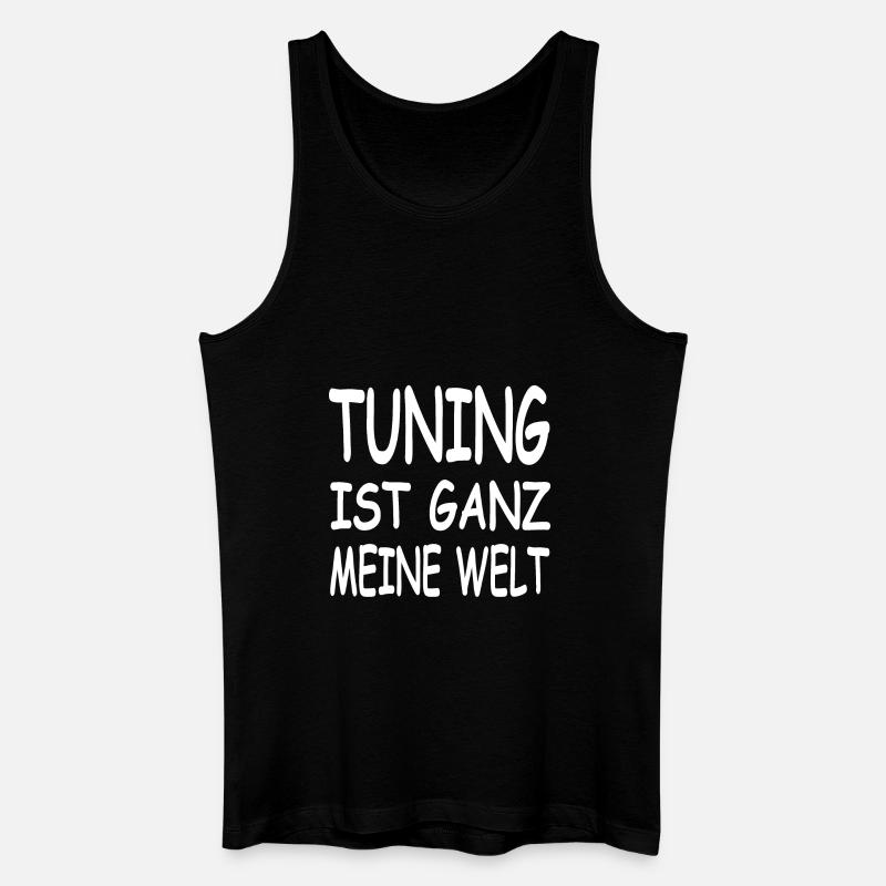Tuning - Männer Bio Tank Top - Schwarz