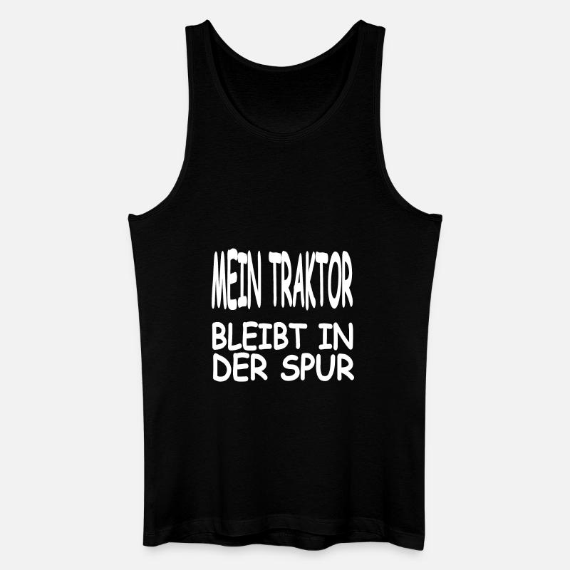 Traktor - Männer Bio Tank Top - Schwarz
