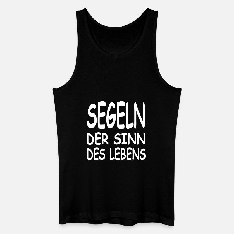 Segeln - Männer Bio Tank Top - Schwarz