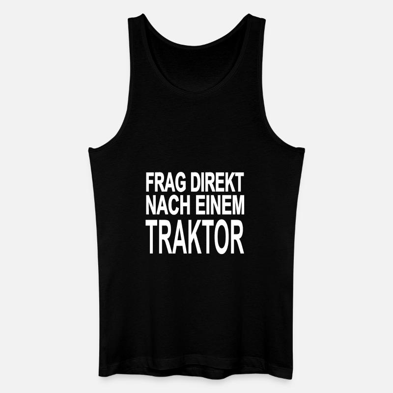 Traktor - Männer Bio Tank Top - Schwarz