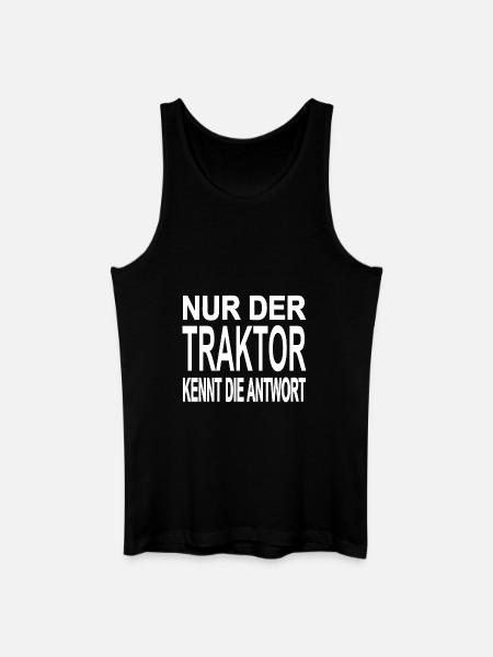 Traktor - Männer Bio Tank Top - Schwarz
