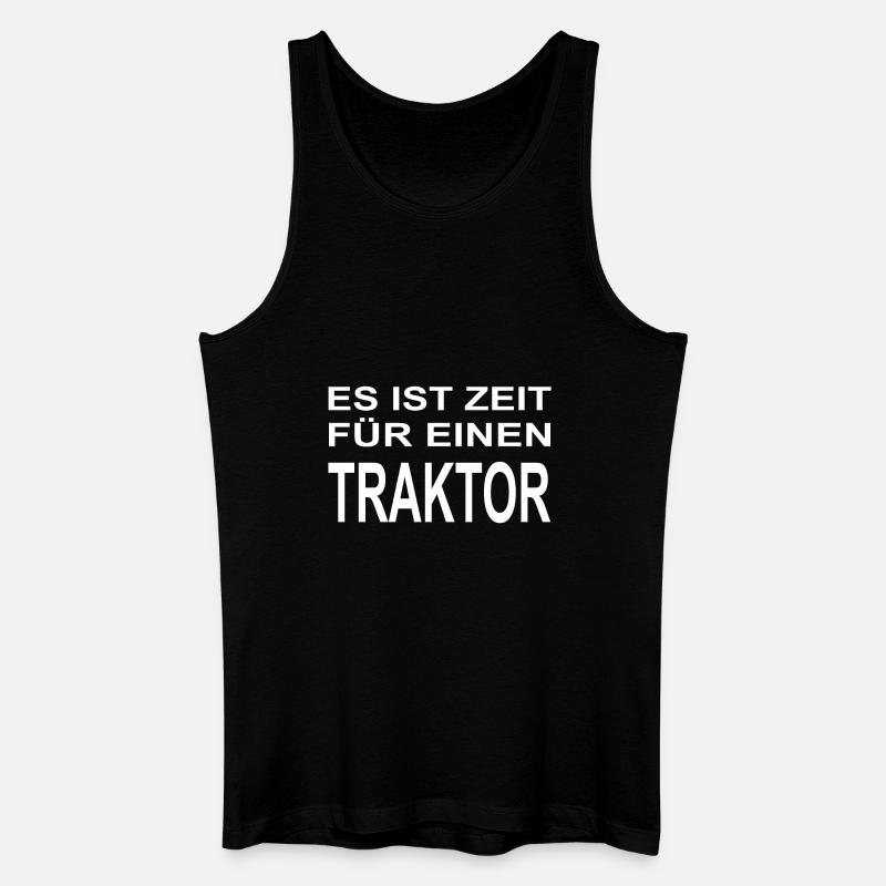 Traktor - Männer Bio Tank Top - Schwarz