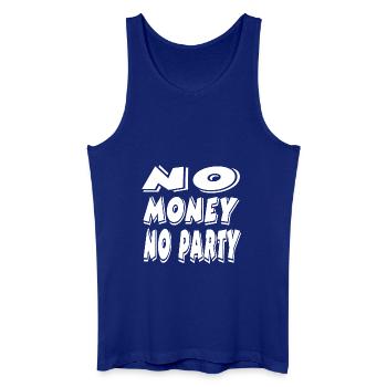 Party - Männer Bio Tank Top - Königsblau - Vorne