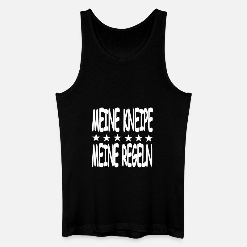 Kneipe - Männer Bio Tank Top - Schwarz