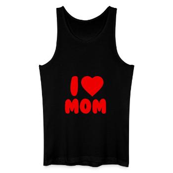 I love MOM - Männer Bio Tank Top - Schwarz - Vorne