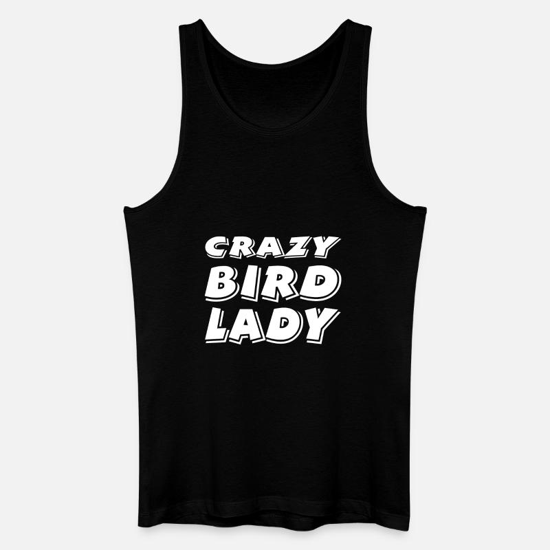 Vogel - Männer Bio Tank Top - Schwarz