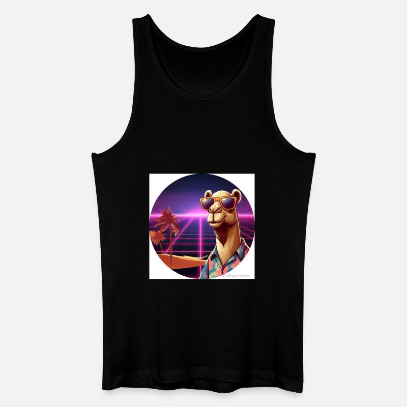 Cooles Kamel - Männer Bio Tank Top - Schwarz