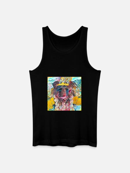 Warrior Lion - Men’s Organic Tank Top - black