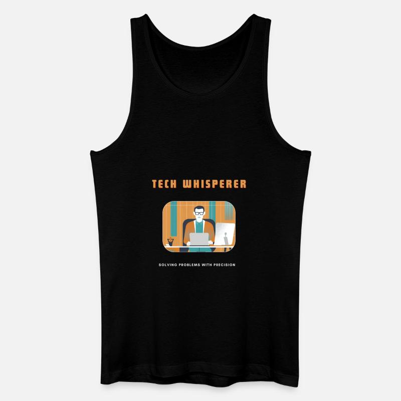 Tech Whisperer Solving Problems - Men’s Organic Tank Top - black