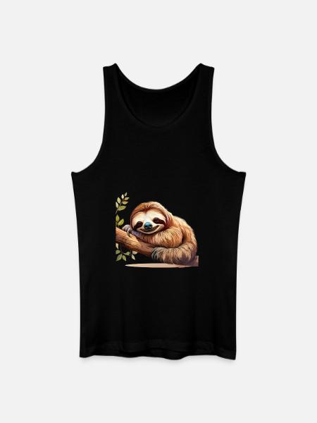 Sloth - Men’s Organic Tank Top - black