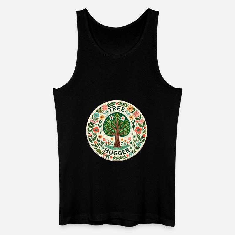 Baum-Umarmer - Männer Bio Tank Top - Schwarz
