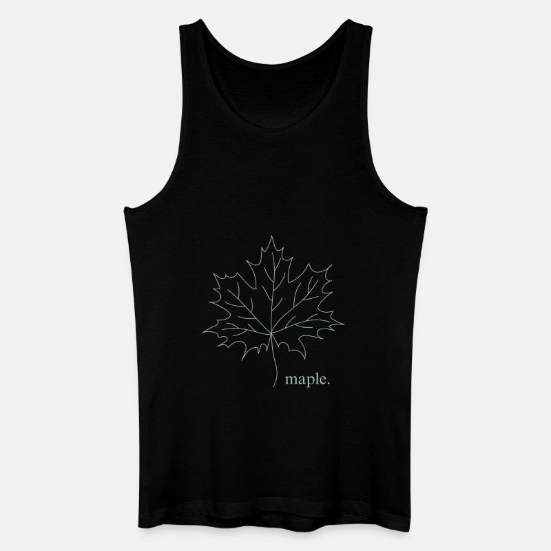 maple. - Männer Bio Tank Top - Schwarz