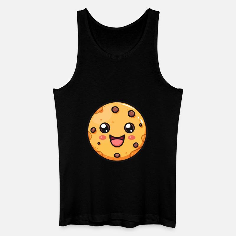 Lustiger Keks Comic - Männer Bio Tank Top - Schwarz