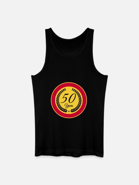 50 years - Men’s Organic Tank Top - black