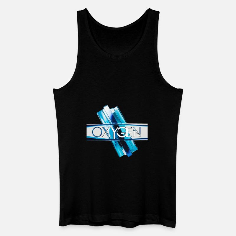 Sauerstoff - Oxygen - Männer Bio Tank Top - Schwarz
