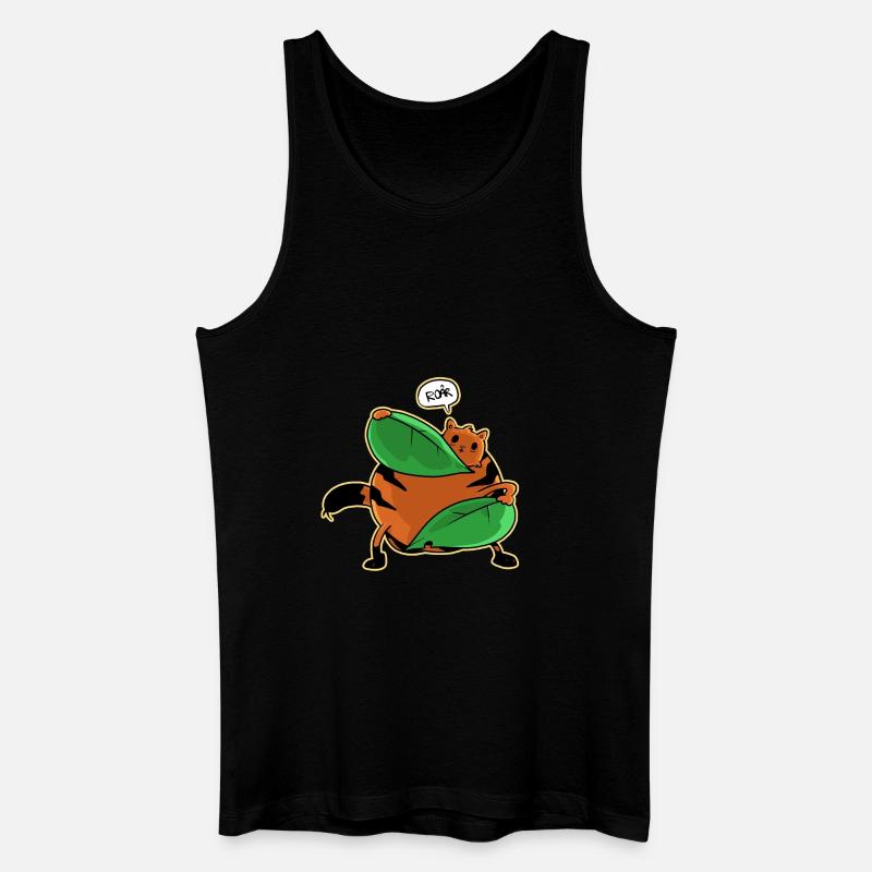 Roar 2 - Männer Bio Tank Top - Schwarz