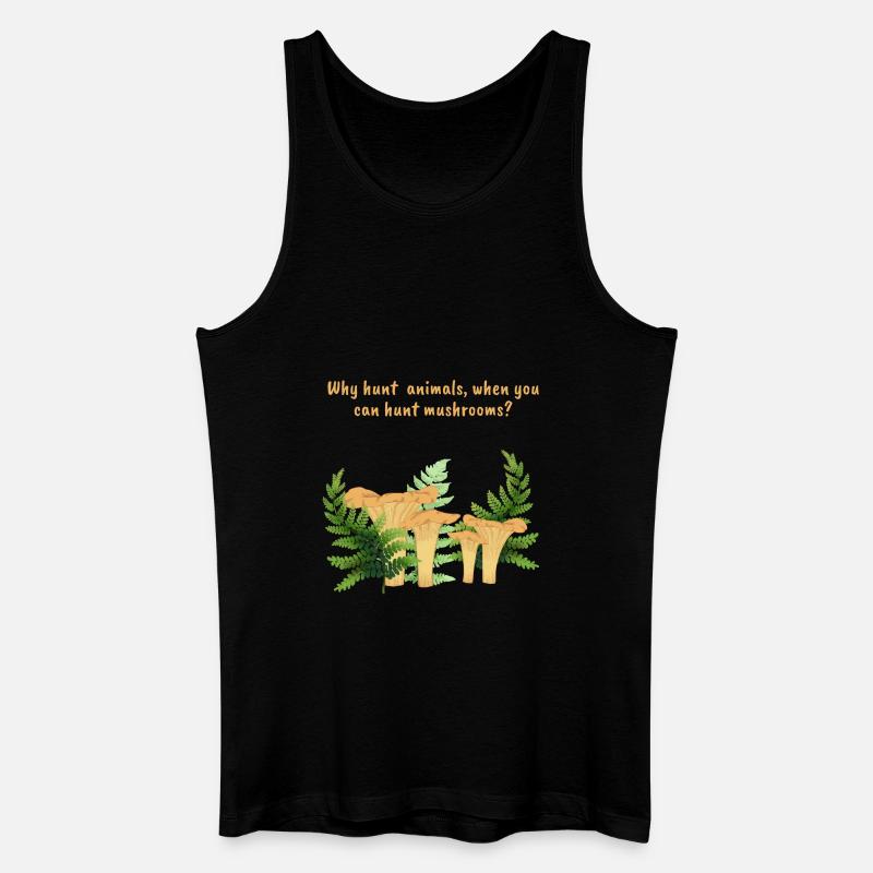 Pilzsuche - Männer Bio Tank Top - Schwarz