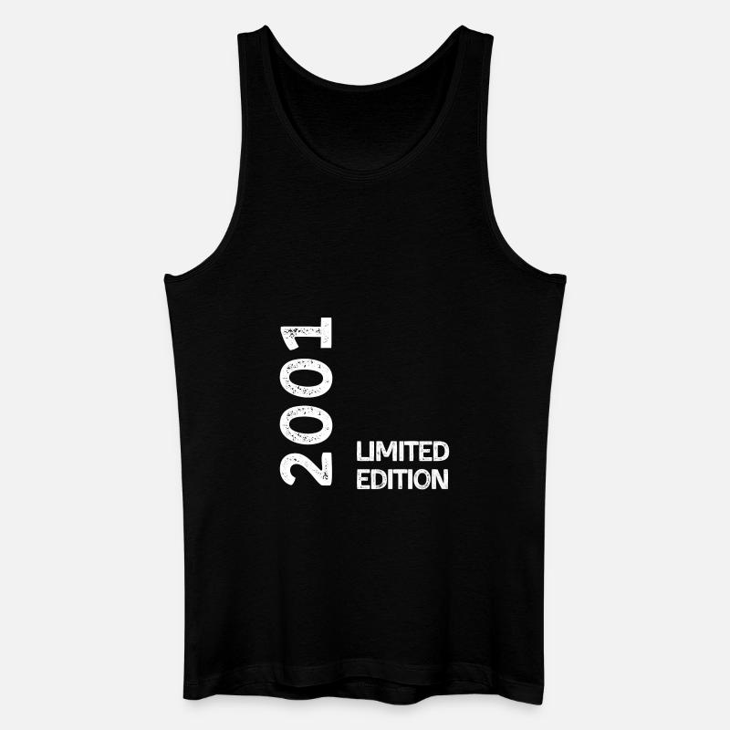2001 Limitierte Auflage - Männer Bio Tank Top - Schwarz