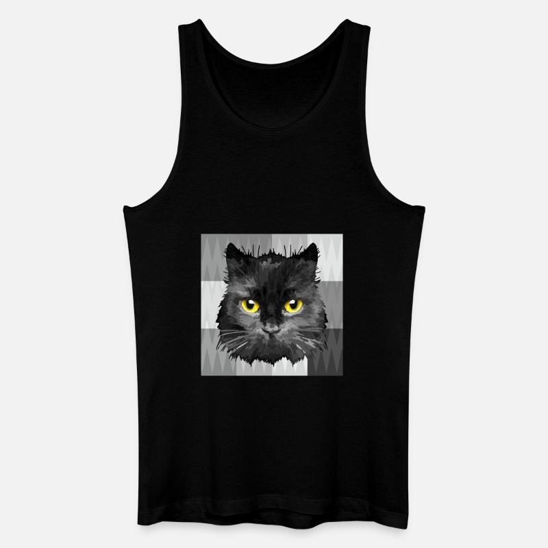 Chat - Débardeur bio Homme - noir