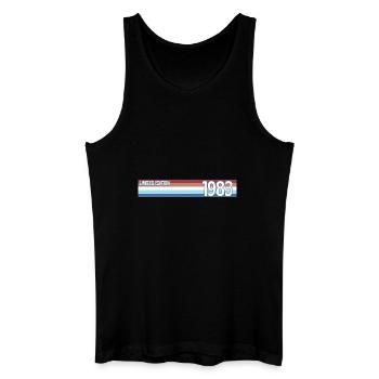 Retro 1983 Limitierte Auflage - Männer Bio Tank Top - Schwarz - Vorne
