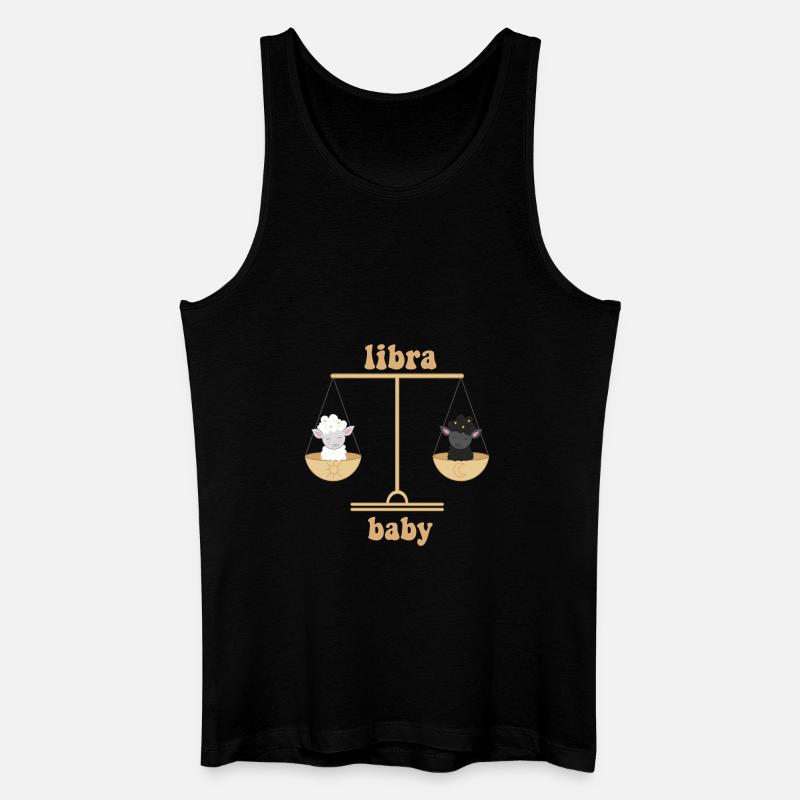 libra baby - Männer Bio Tank Top - Schwarz