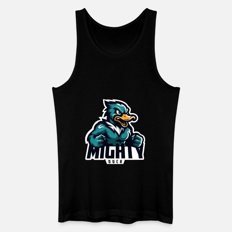 Mächtige Ente - Männer Bio Tank Top - Schwarz