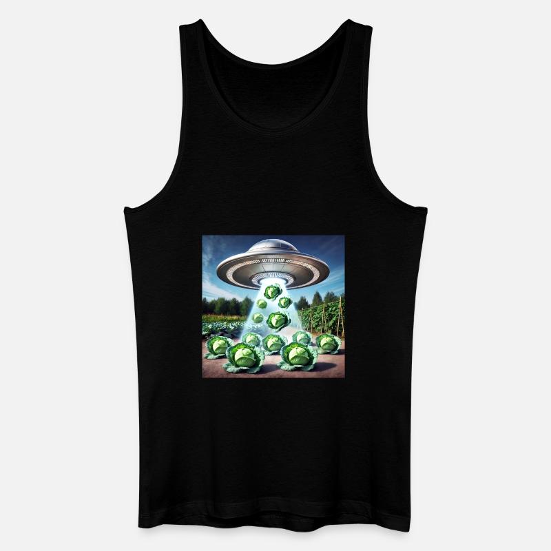 UFO & Kohl - Green Invasion - Männer Bio Tank Top - Schwarz