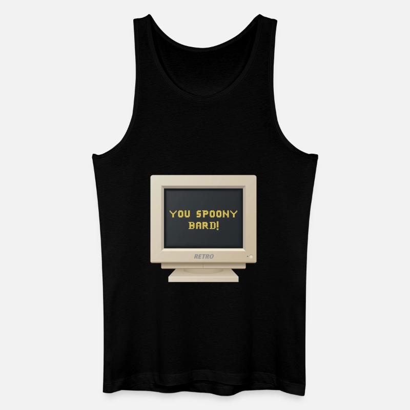 CRT Design - Du löffeliger Barde= - Männer Bio Tank Top - Schwarz