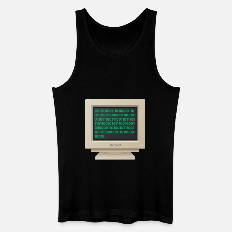 CRT - Binary Code - Men’s Organic Tank Top - black