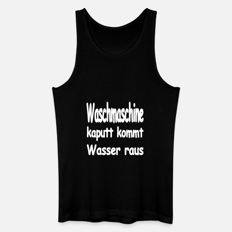 Waschmaschine - Männer Bio Tank Top - Schwarz