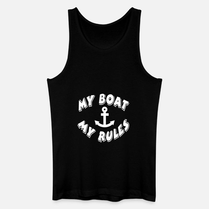 Boot - Männer Bio Tank Top - Schwarz