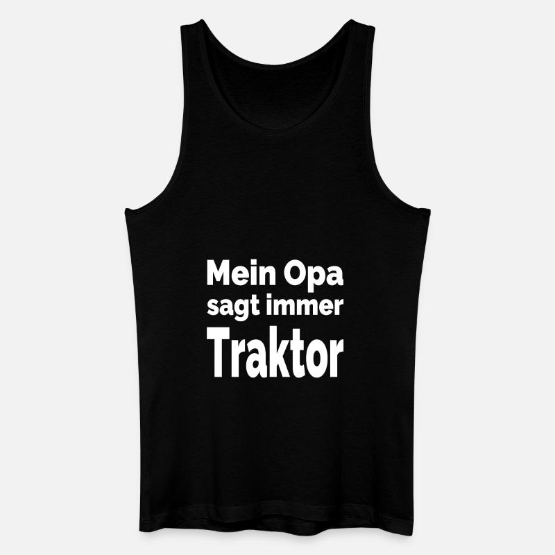 Traktor - Männer Bio Tank Top - Schwarz