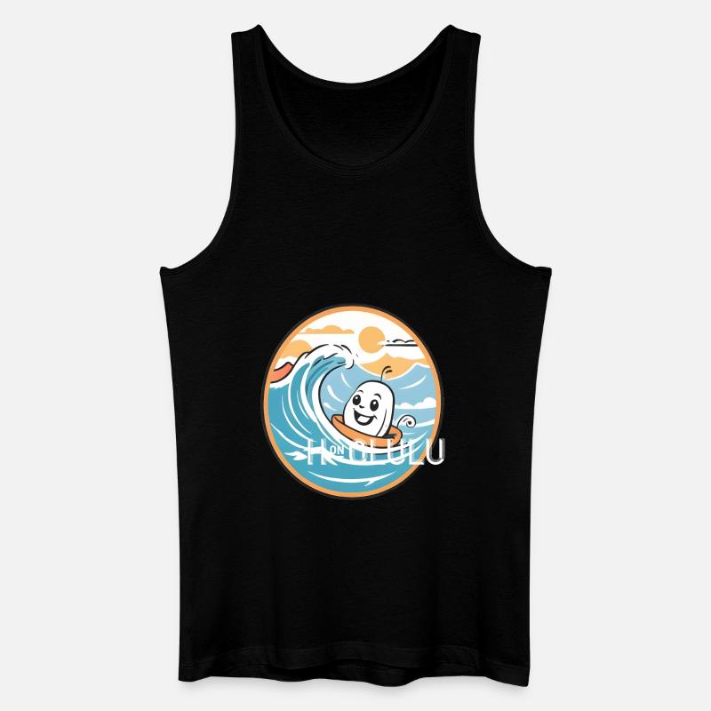 Honolulu Hawaii USA Geschenk Geschenkidee - Männer Bio Tank Top - Schwarz