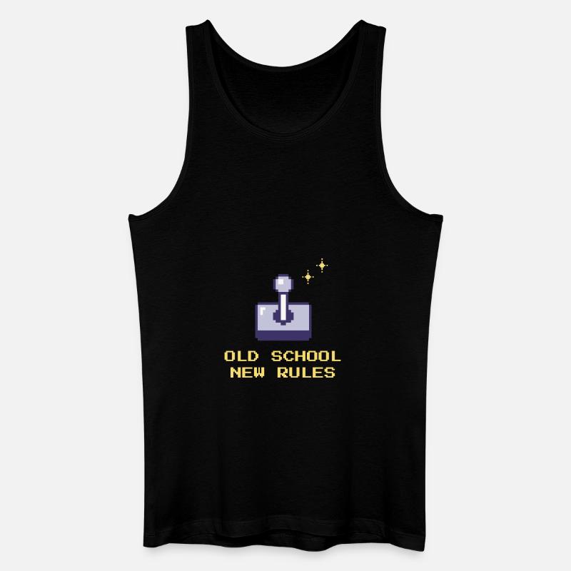 Alte Schule, neue Regeln - Männer Bio Tank Top - Schwarz