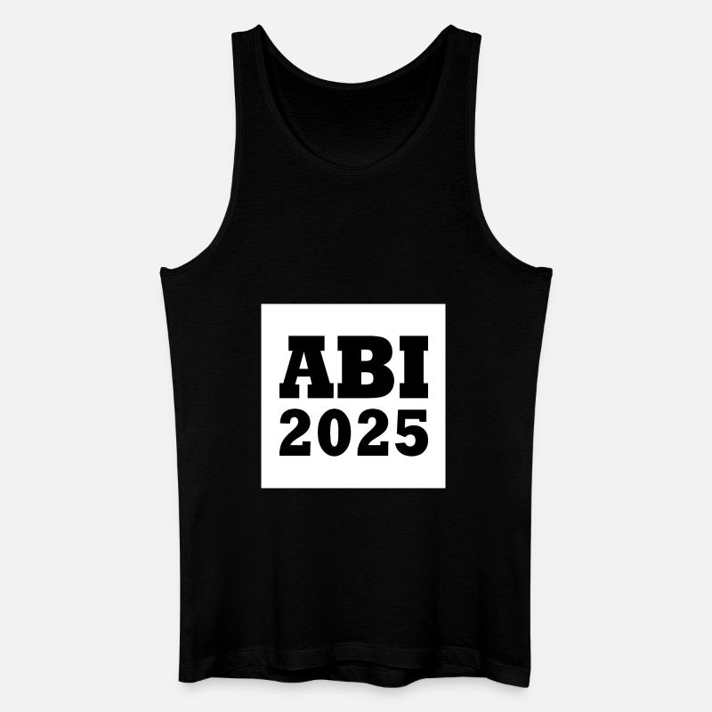 Abi 2025 - Männer Bio Tank Top - Schwarz