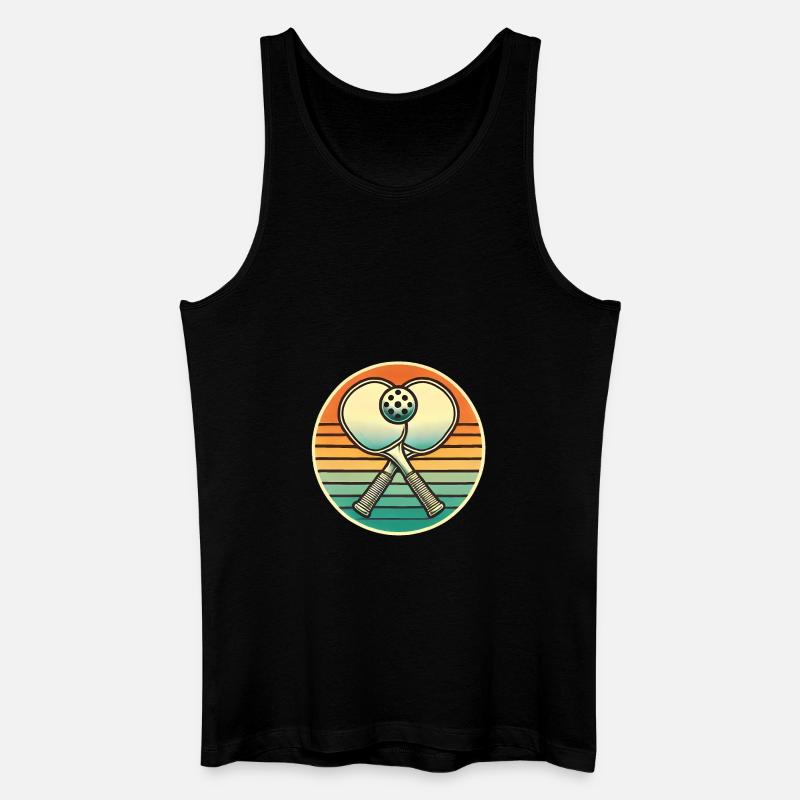 Retro_Pick - Männer Bio Tank Top - Schwarz