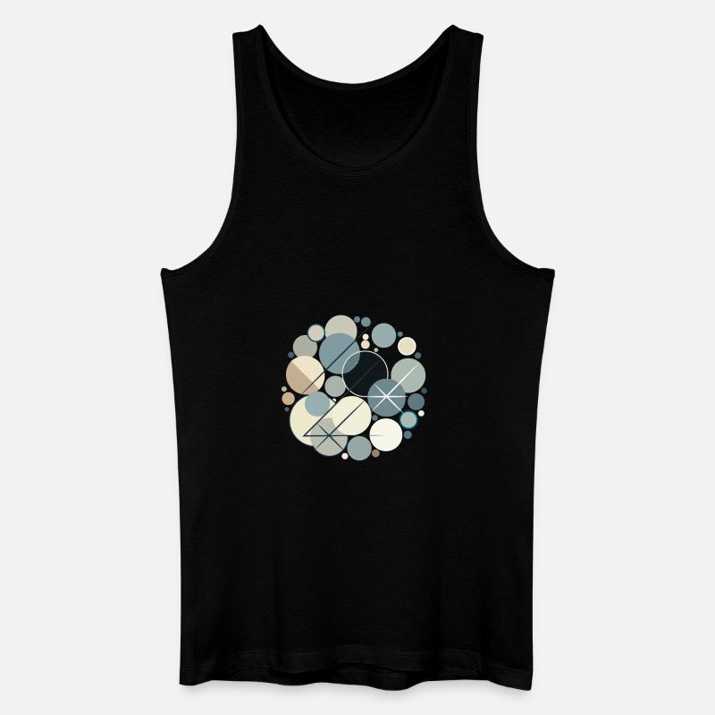 Design "Serene Shapes" - Männer Bio Tank Top - Schwarz