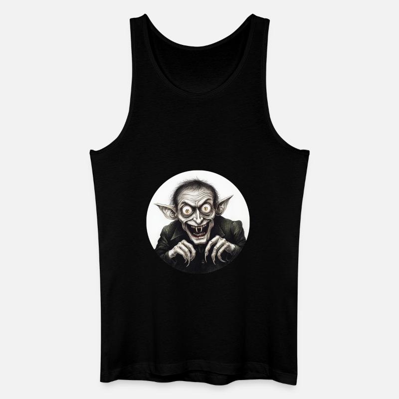 Vampir - Männer Bio Tank Top - Schwarz