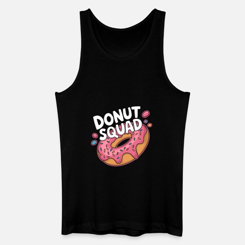 Donut Squad Donuts Doughnut - Männer Bio Tank Top - Schwarz