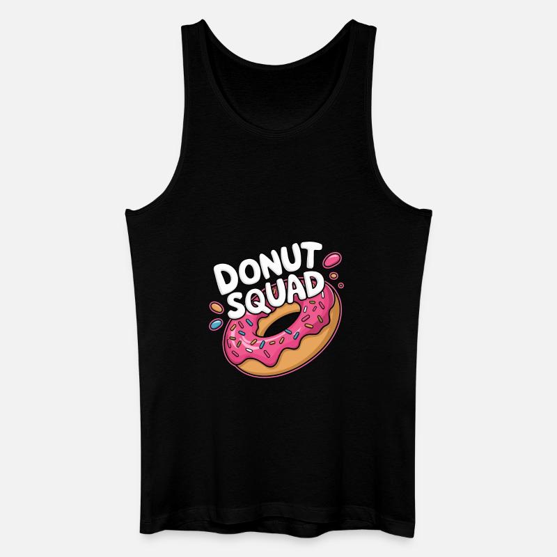 Donut Squad Donuts Doughnut - Männer Bio Tank Top - Schwarz