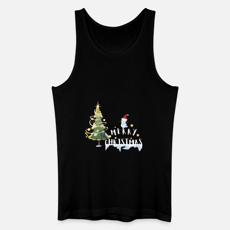 Christmas Tree - Männer Bio Tank Top - Schwarz